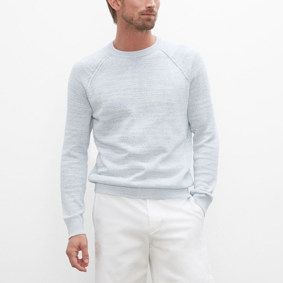 Summer Marl Crewneck Sweater - New With Tags - NEVER WORN - Light Blue